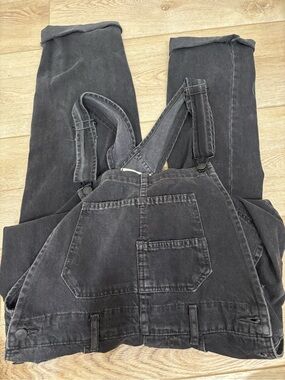 We the free Washed Black Denim Overalls
